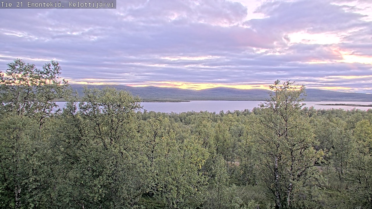 Weather Camera Image Road 21 Enontekiö, Kelottijärvi, Enontekiö, Lappi