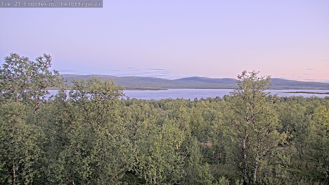 Weather Camera Image Road 21 Enontekiö, Kelottijärvi, Enontekiö, Lappi