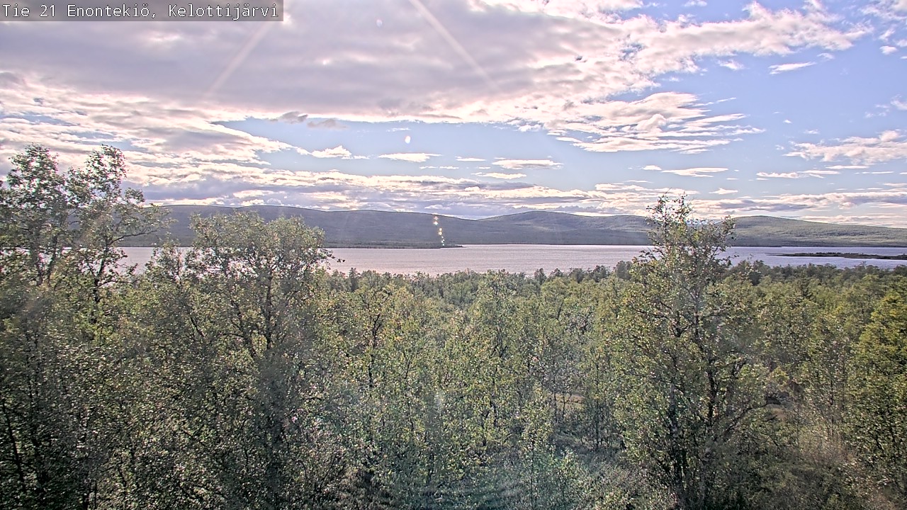 Weather Camera Image Road 21 Enontekiö, Kelottijärvi, Enontekiö, Lappi