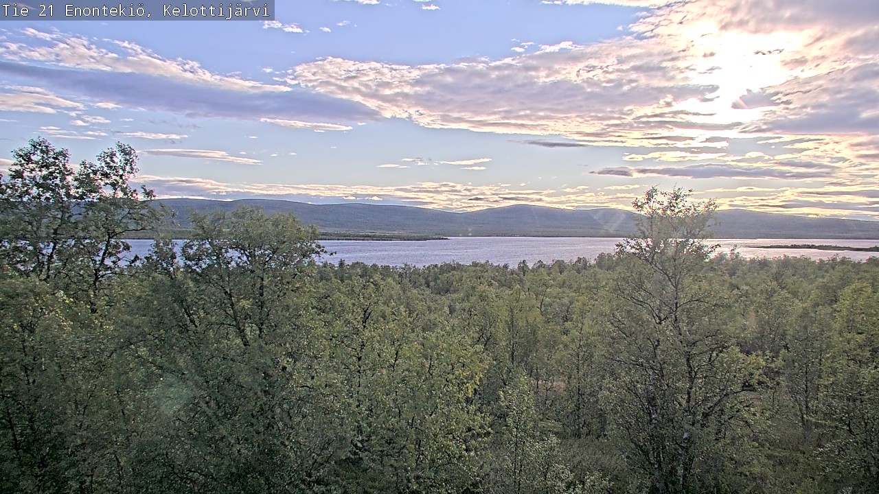 Weather Camera Image Road 21 Enontekiö, Kelottijärvi, Enontekiö, Lappi
