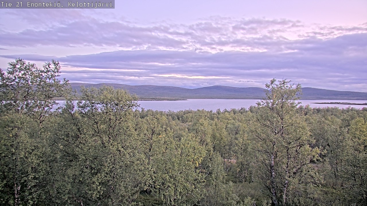 Weather Camera Image Road 21 Enontekiö, Kelottijärvi, Enontekiö, Lappi