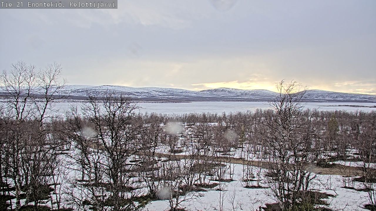 Weather Camera Image Väg 21 Enontekiö, Kelottijärvi, Enontekiö, Lappi