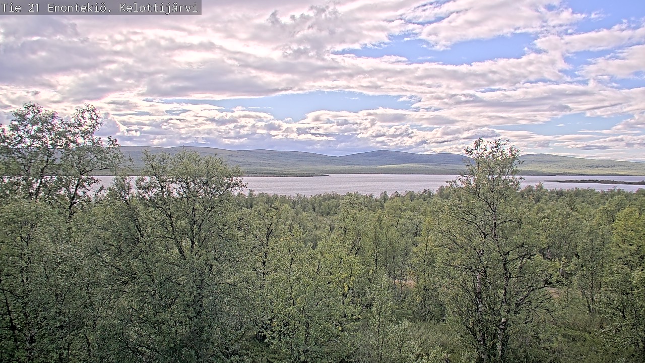 Weather Camera Image Road 21 Enontekiö, Kelottijärvi, Enontekiö, Lappi