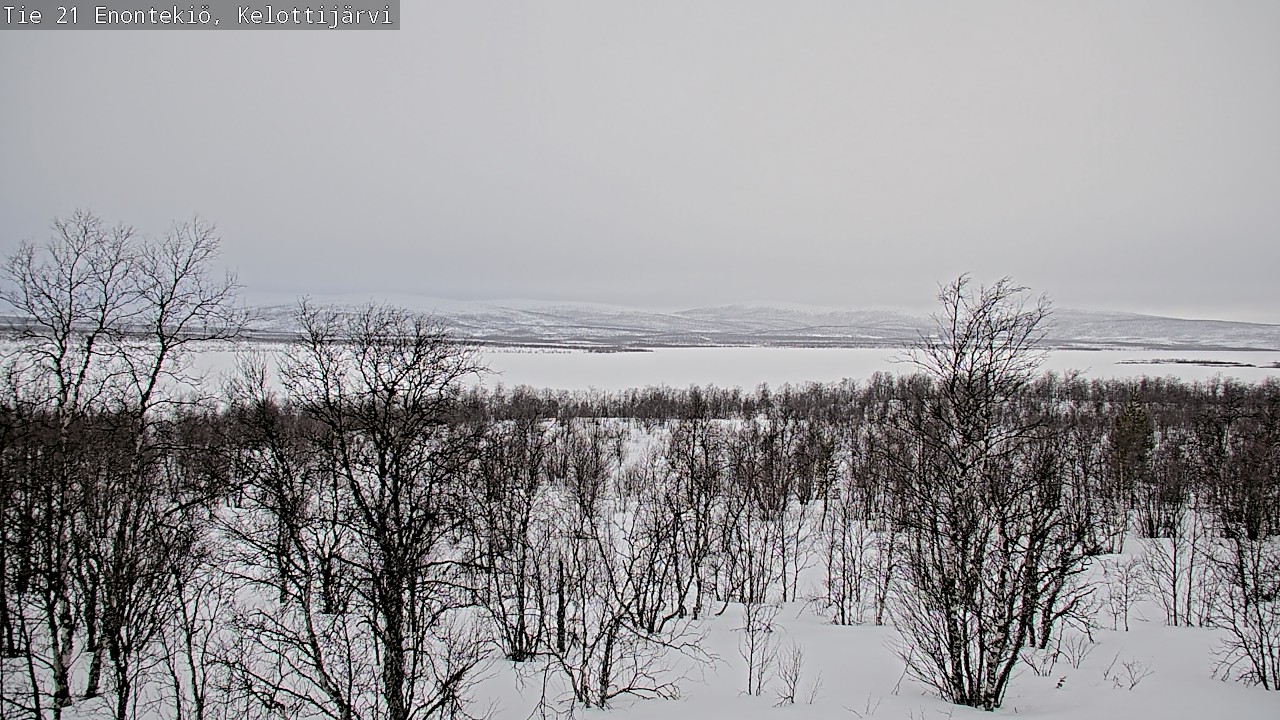 Weather Camera Image Road 21 Enontekiö, Kelottijärvi, Enontekiö, Lappi
