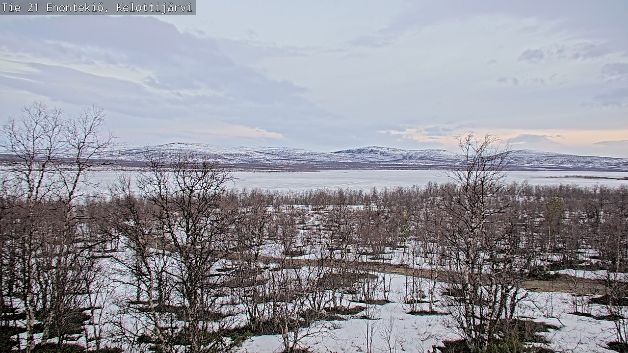 Weather Camera Image Road 21 Enontekiö, Kelottijärvi, Enontekiö, Lappi
