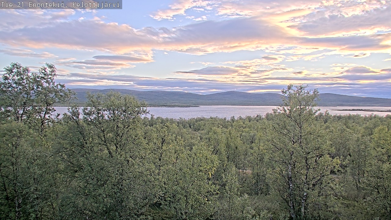 Weather Camera Image Road 21 Enontekiö, Kelottijärvi, Enontekiö, Lappi