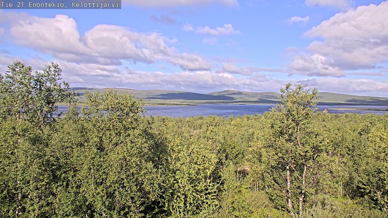 Weather Camera Image Road 21 Enontekiö, Kelottijärvi, Enontekiö, Lappi