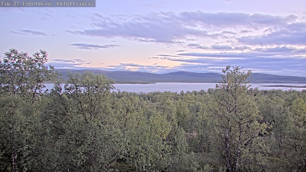 Weather Camera Image Road 21 Enontekiö, Kelottijärvi, Enontekiö, Lappi