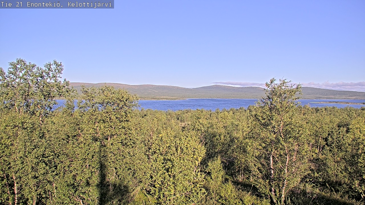 Weather Camera Image Road 21 Enontekiö, Kelottijärvi, Enontekiö, Lappi