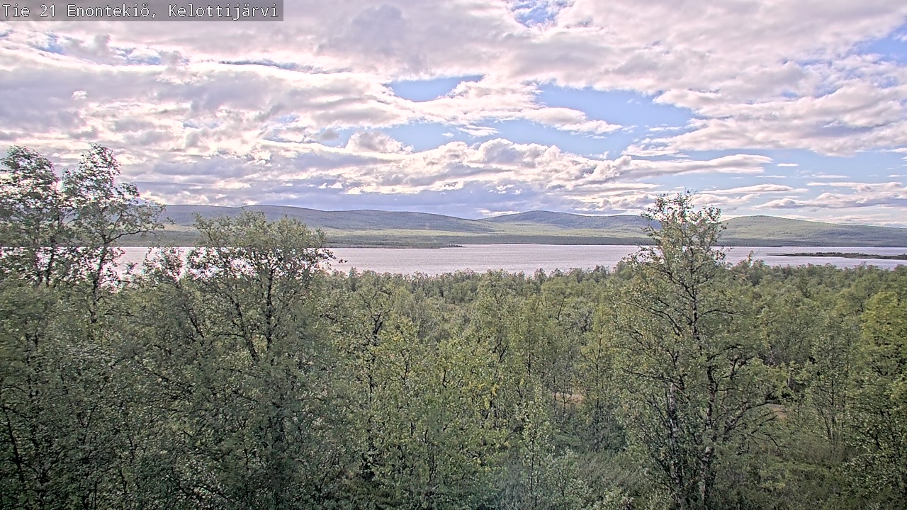 Weather Camera Image Road 21 Enontekiö, Kelottijärvi, Enontekiö, Lappi