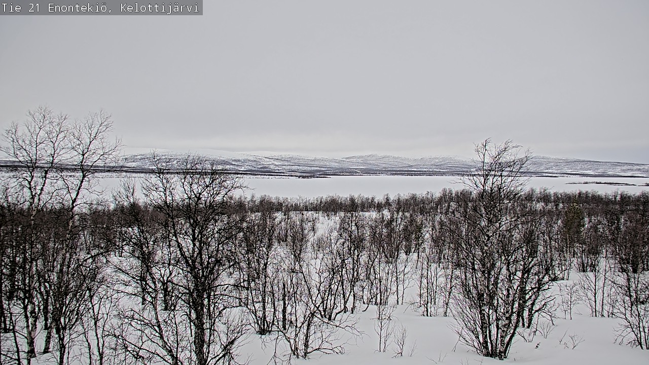 Weather Camera Image Road 21 Enontekiö, Kelottijärvi, Enontekiö, Lappi