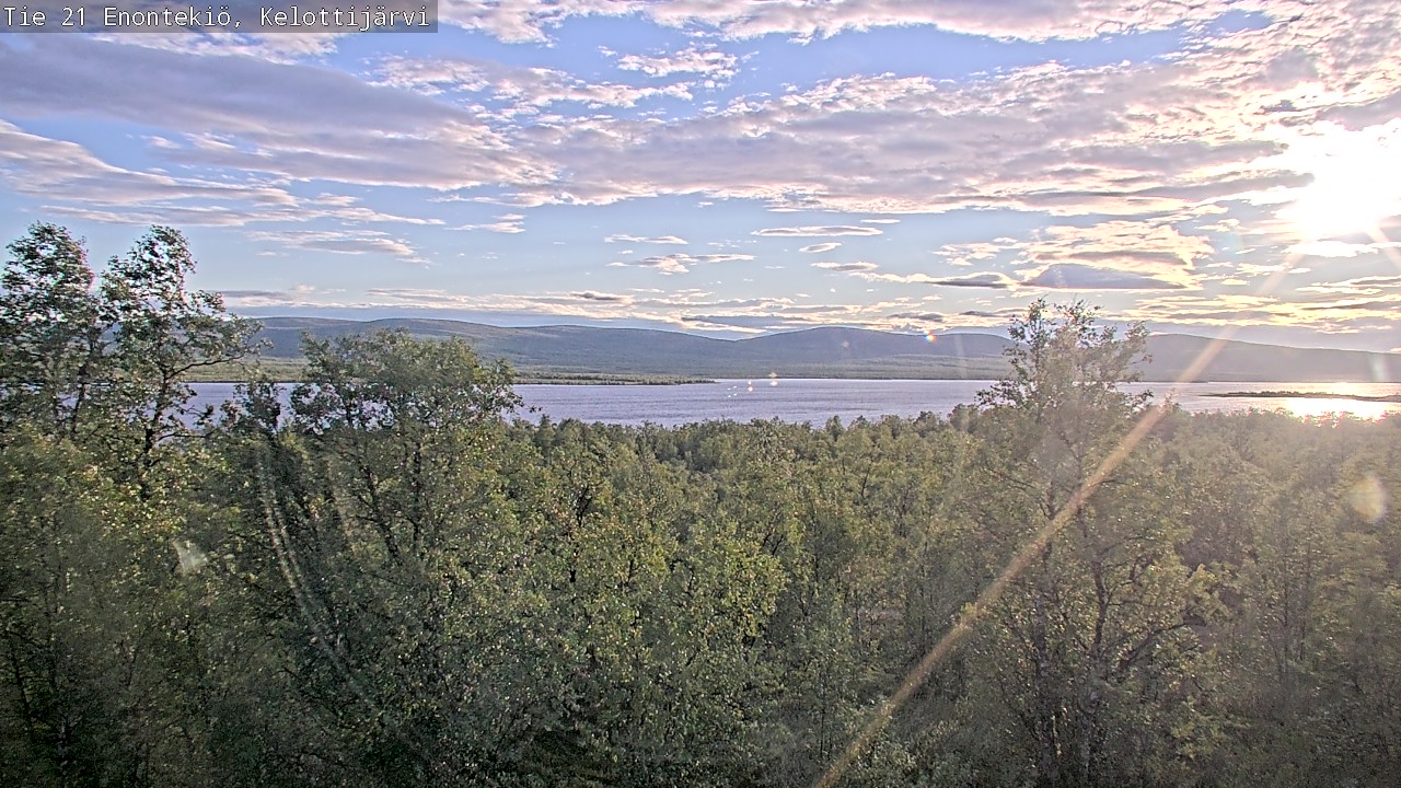 Weather Camera Image Road 21 Enontekiö, Kelottijärvi, Enontekiö, Lappi