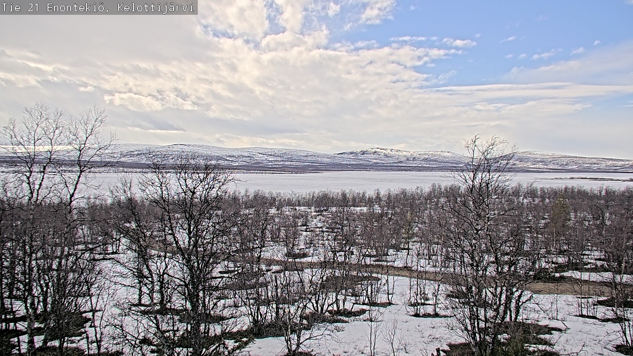 Weather Camera Image Väg 21 Enontekiö, Kelottijärvi, Enontekiö, Lappi