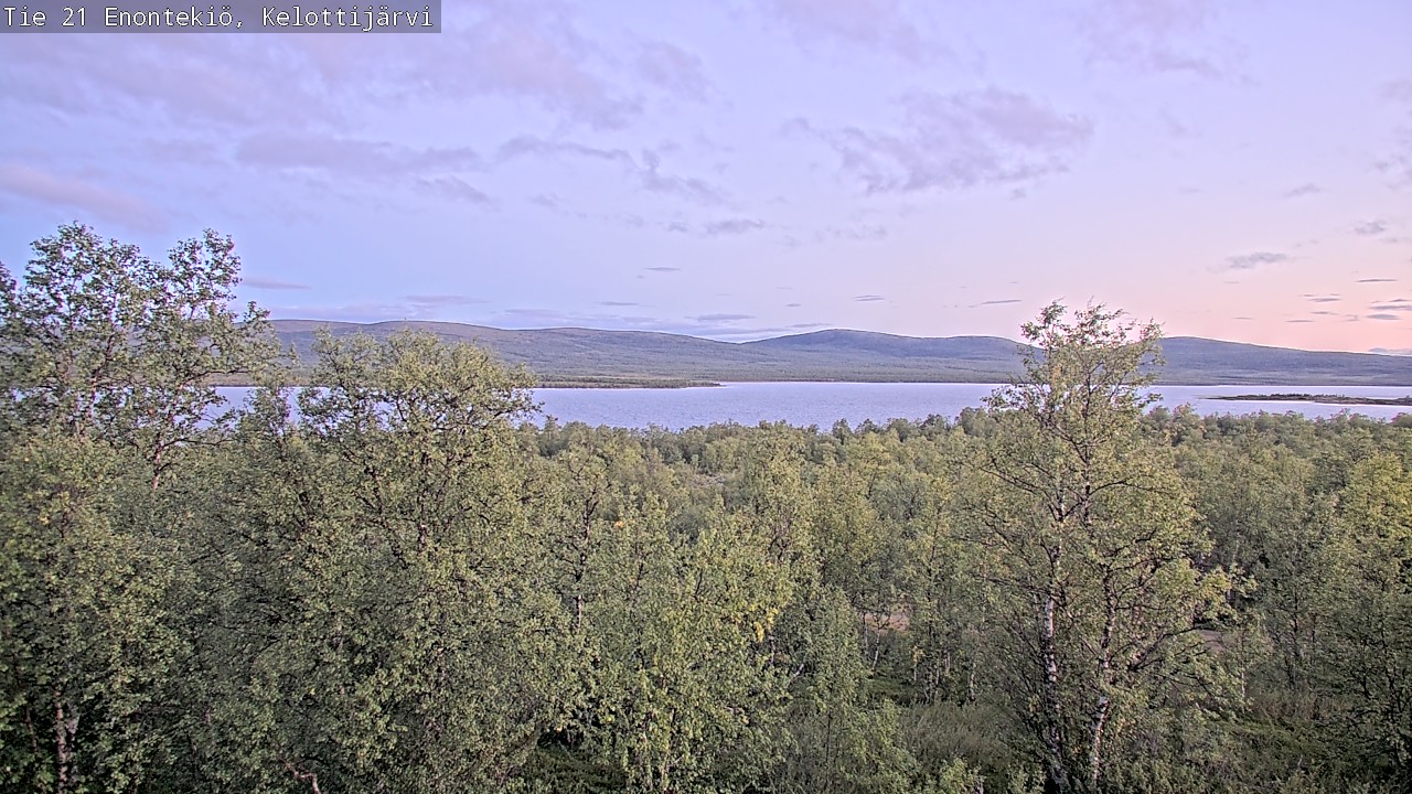 Weather Camera Image Road 21 Enontekiö, Kelottijärvi, Enontekiö, Lappi