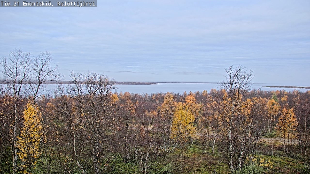 Weather Camera Image Road 21 Enontekiö, Kelottijärvi, Enontekiö, Lappi