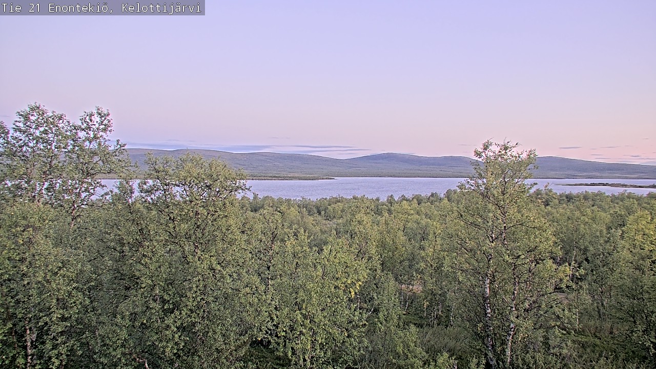 Weather Camera Image Road 21 Enontekiö, Kelottijärvi, Enontekiö, Lappi