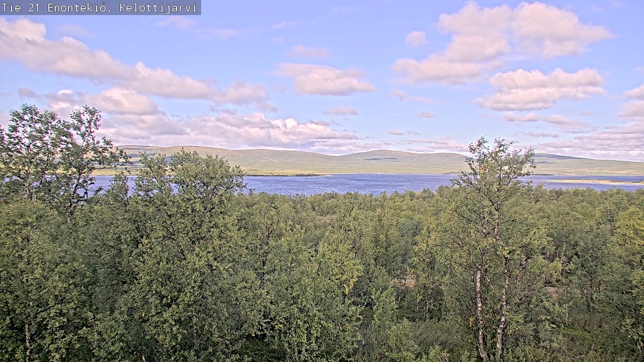 Weather Camera Image Road 21 Enontekiö, Kelottijärvi, Enontekiö, Lappi