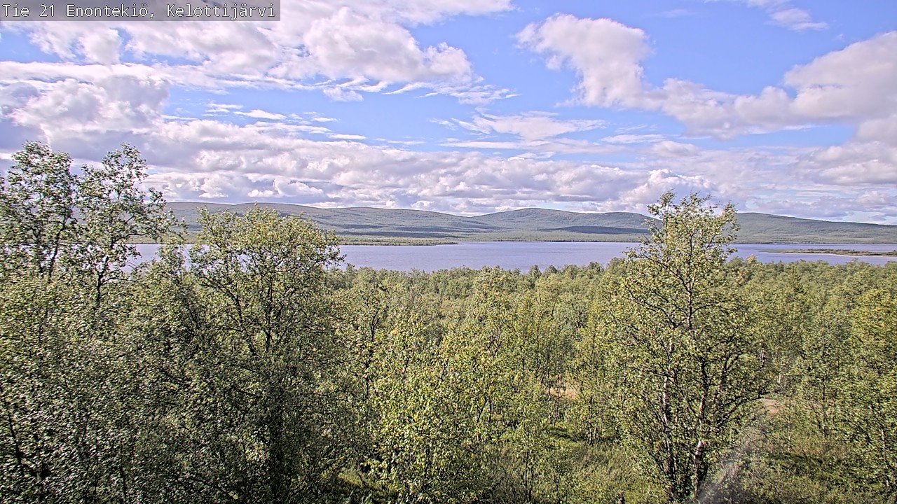 Weather Camera Image Road 21 Enontekiö, Kelottijärvi, Enontekiö, Lappi
