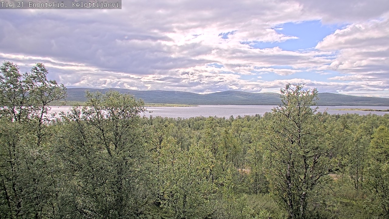 Weather Camera Image Road 21 Enontekiö, Kelottijärvi, Enontekiö, Lappi