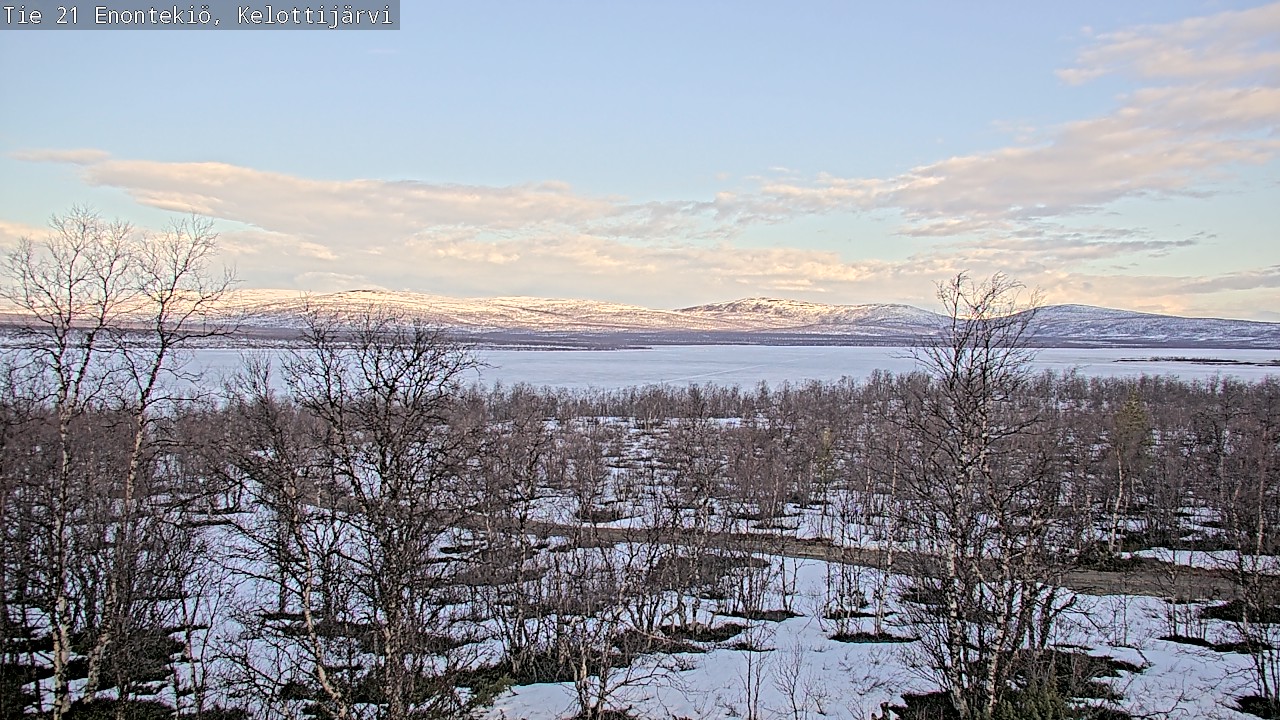Weather Camera Image Road 21 Enontekiö, Kelottijärvi, Enontekiö, Lappi