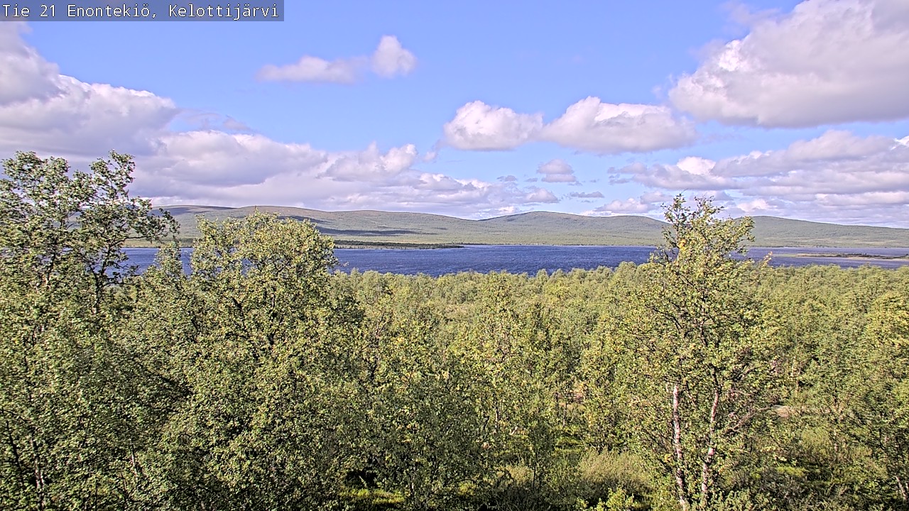 Weather Camera Image Väg 21 Enontekiö, Kelottijärvi, Enontekiö, Lappi