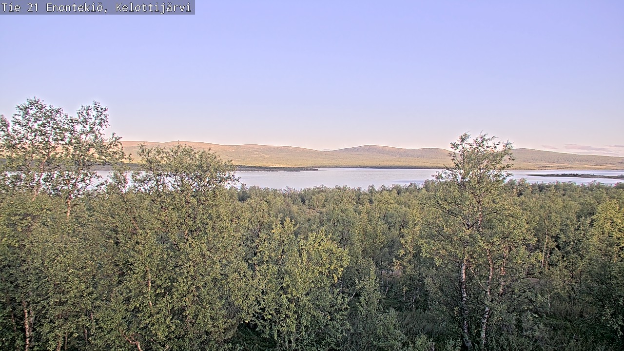 Weather Camera Image Road 21 Enontekiö, Kelottijärvi, Enontekiö, Lappi