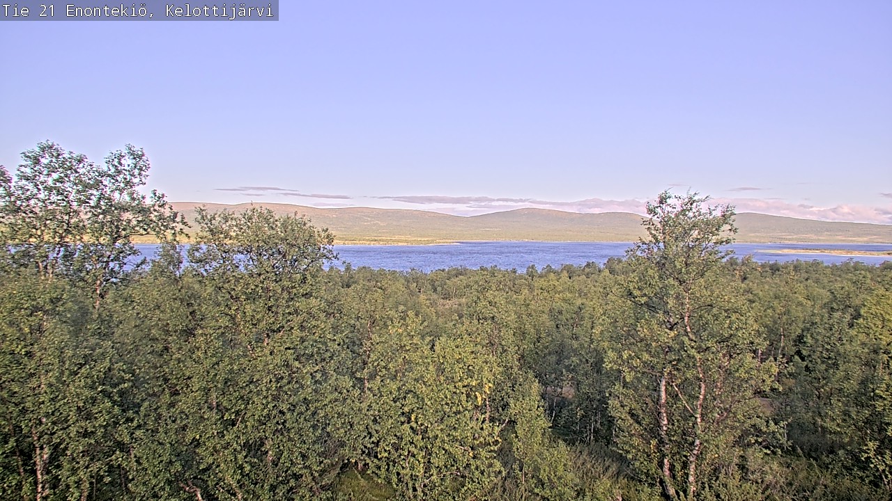 Weather Camera Image Road 21 Enontekiö, Kelottijärvi, Enontekiö, Lappi