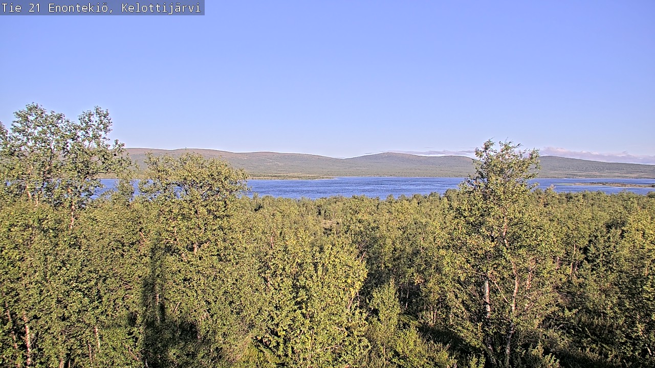 Weather Camera Image Road 21 Enontekiö, Kelottijärvi, Enontekiö, Lappi