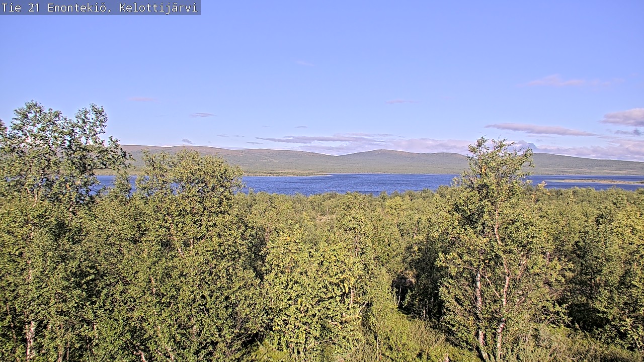 Weather Camera Image Road 21 Enontekiö, Kelottijärvi, Enontekiö, Lappi