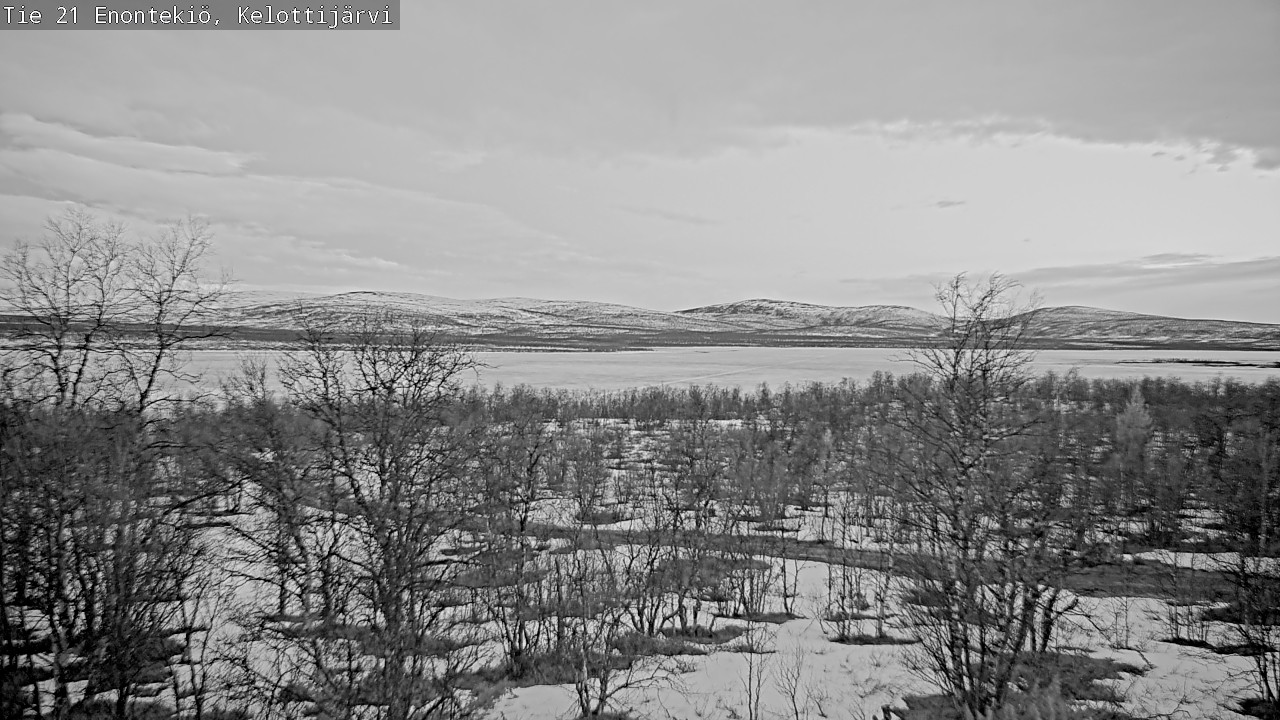 Weather Camera Image Road 21 Enontekiö, Kelottijärvi, Enontekiö, Lappi