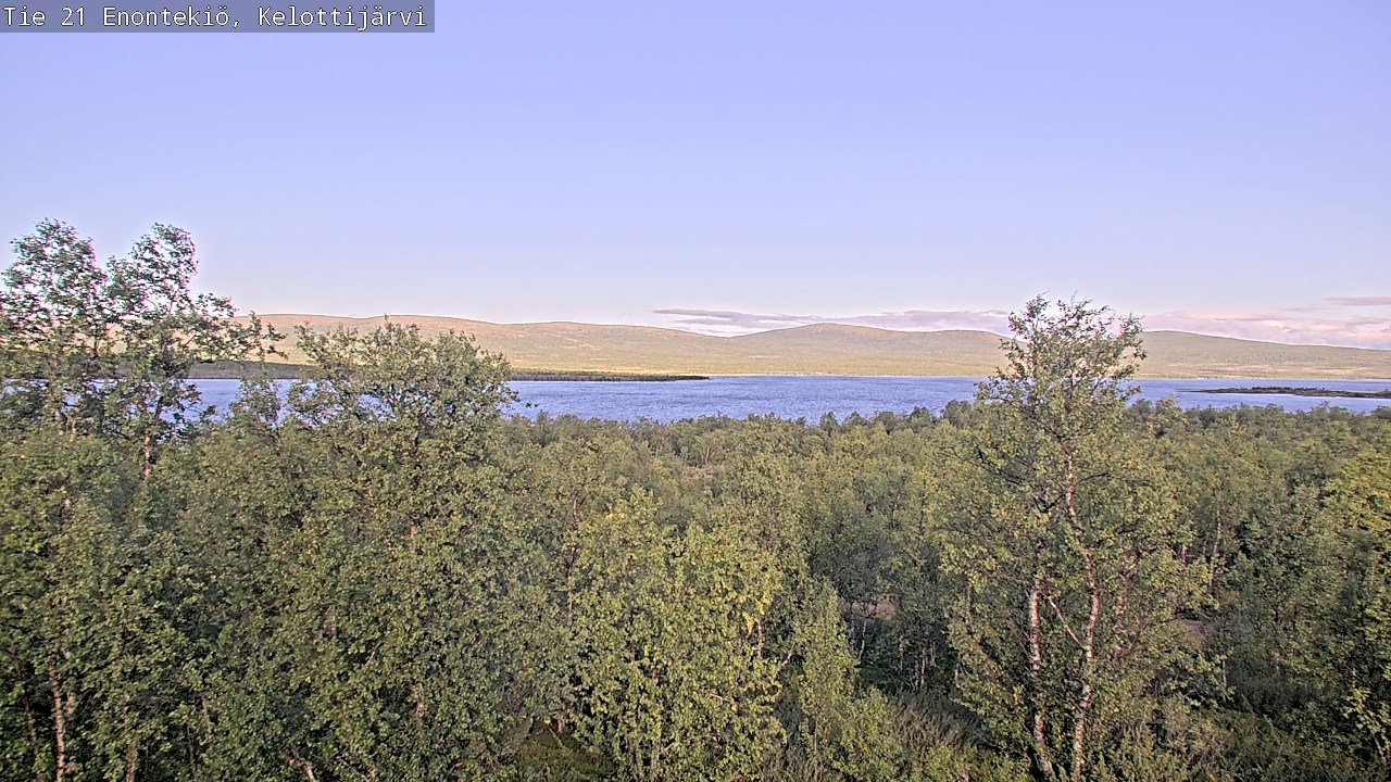 Weather Camera Image Road 21 Enontekiö, Kelottijärvi, Enontekiö, Lappi
