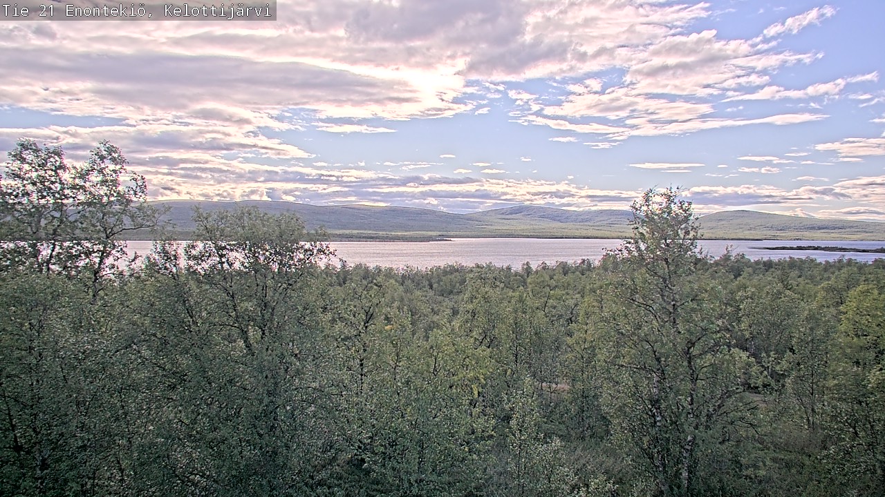 Weather Camera Image Road 21 Enontekiö, Kelottijärvi, Enontekiö, Lappi