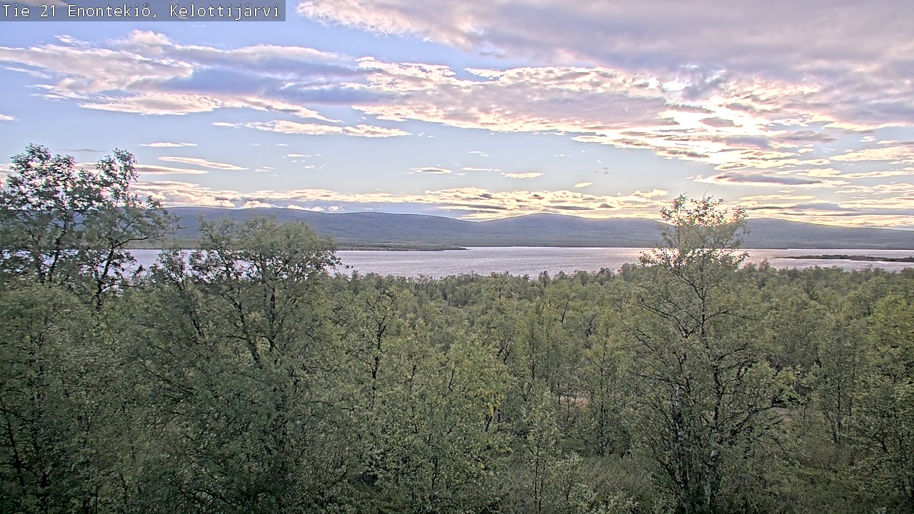 Weather Camera Image Road 21 Enontekiö, Kelottijärvi, Enontekiö, Lappi