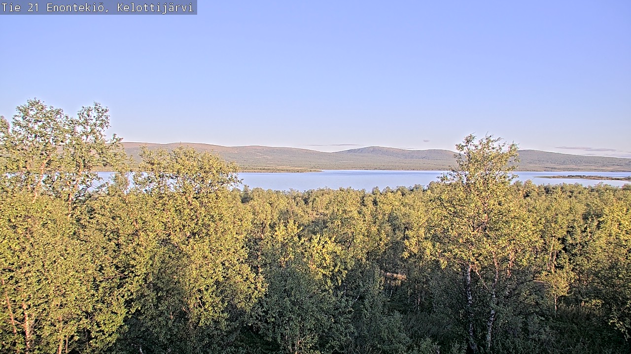 Weather Camera Image Road 21 Enontekiö, Kelottijärvi, Enontekiö, Lappi