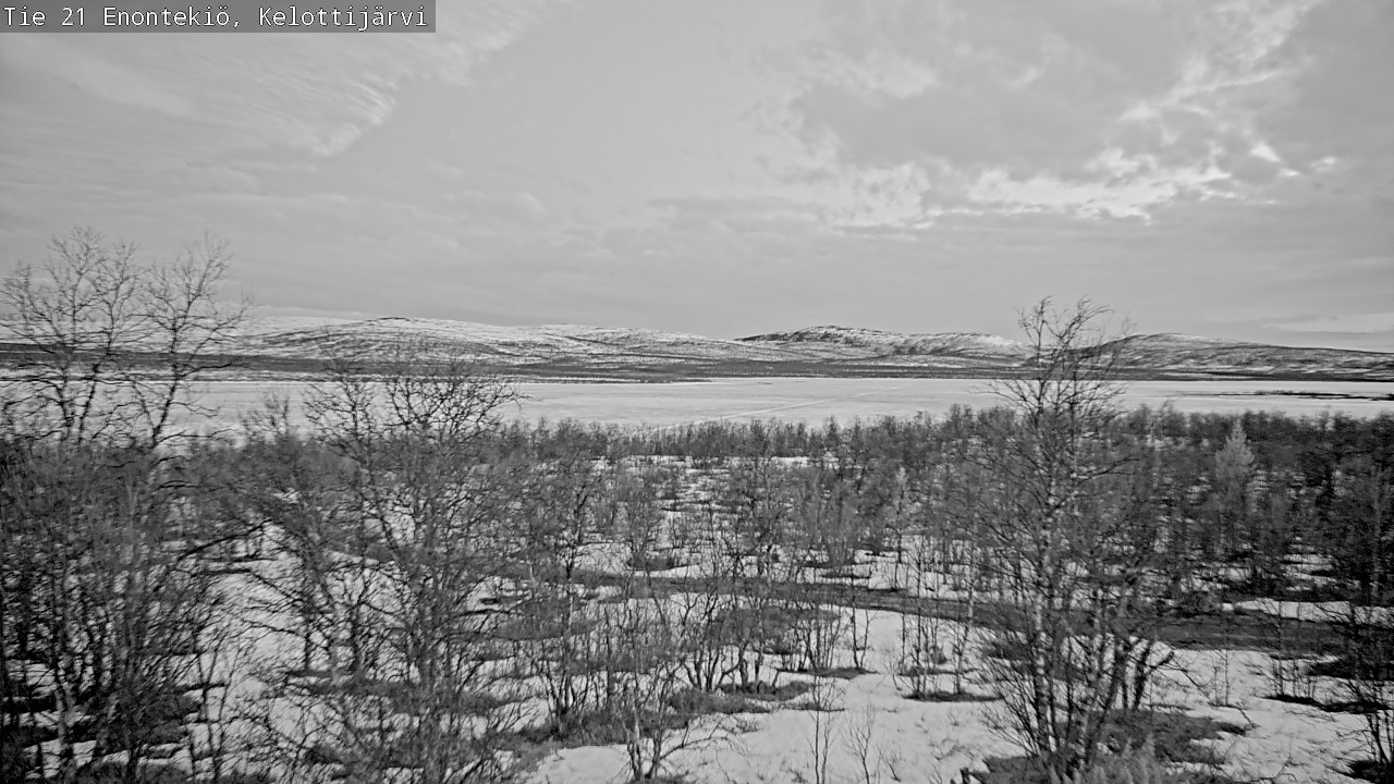Weather Camera Image Road 21 Enontekiö, Kelottijärvi, Enontekiö, Lappi
