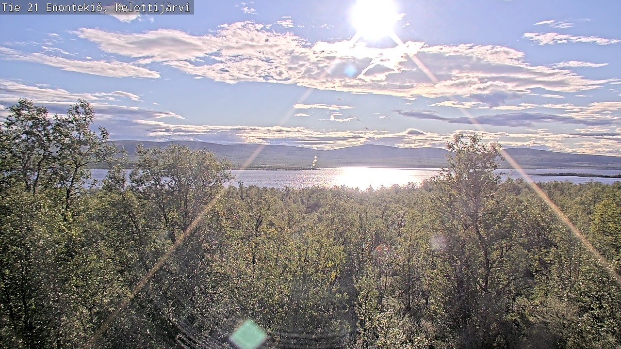 Weather Camera Image Road 21 Enontekiö, Kelottijärvi, Enontekiö, Lappi