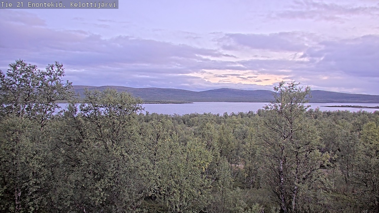 Weather Camera Image Road 21 Enontekiö, Kelottijärvi, Enontekiö, Lappi