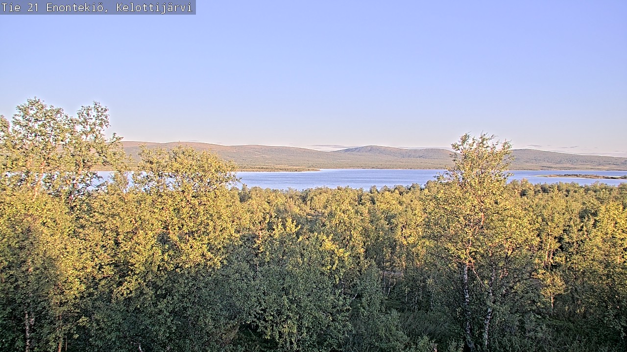 Weather Camera Image Road 21 Enontekiö, Kelottijärvi, Enontekiö, Lappi