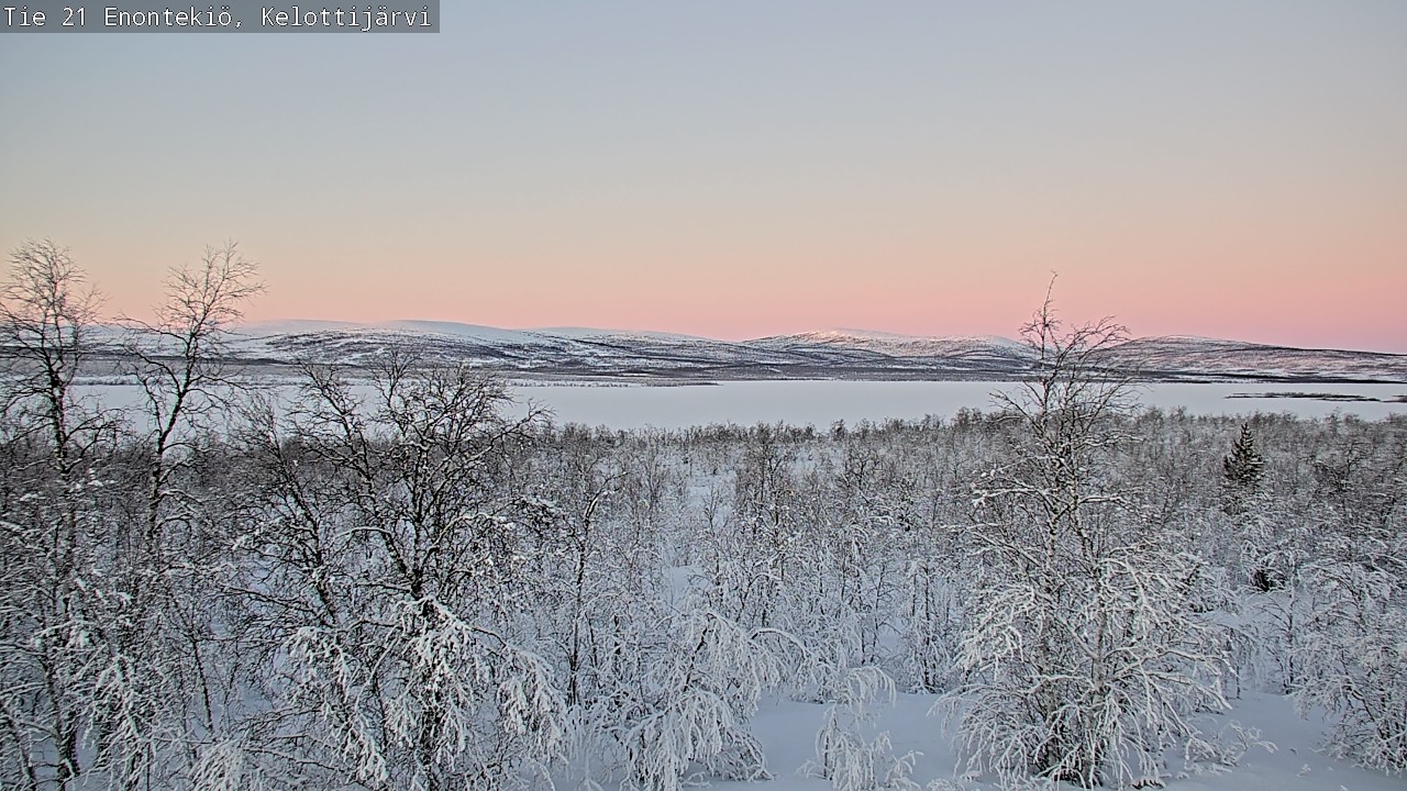 Weather Camera Image Väg 21 Enontekiö, Kelottijärvi, Enontekiö, Lappi