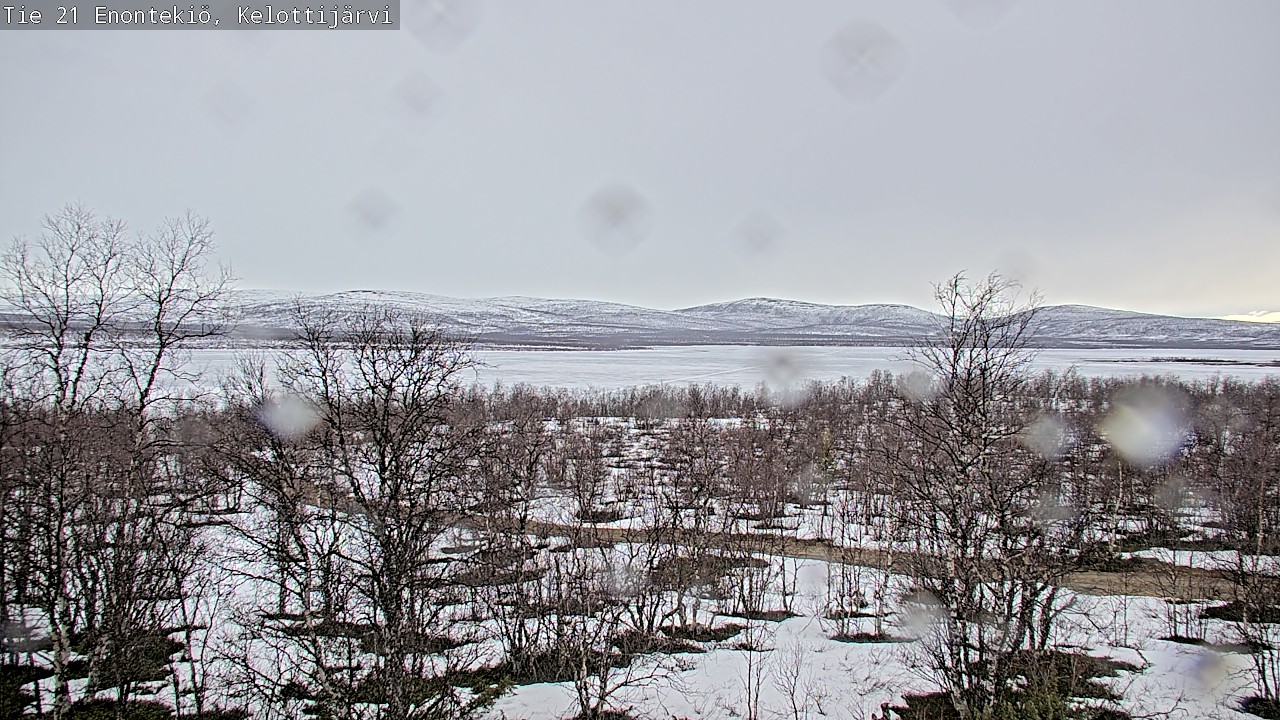 Weather Camera Image Väg 21 Enontekiö, Kelottijärvi, Enontekiö, Lappi