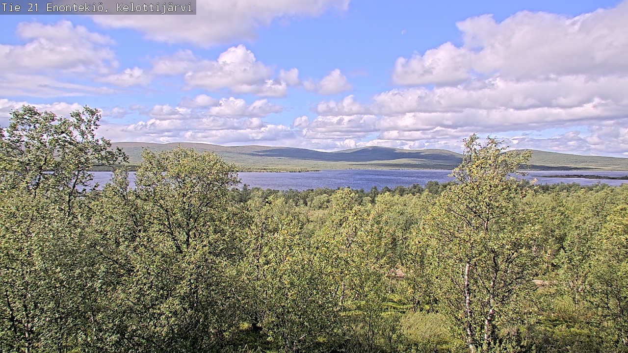 Weather Camera Image Väg 21 Enontekiö, Kelottijärvi, Enontekiö, Lappi