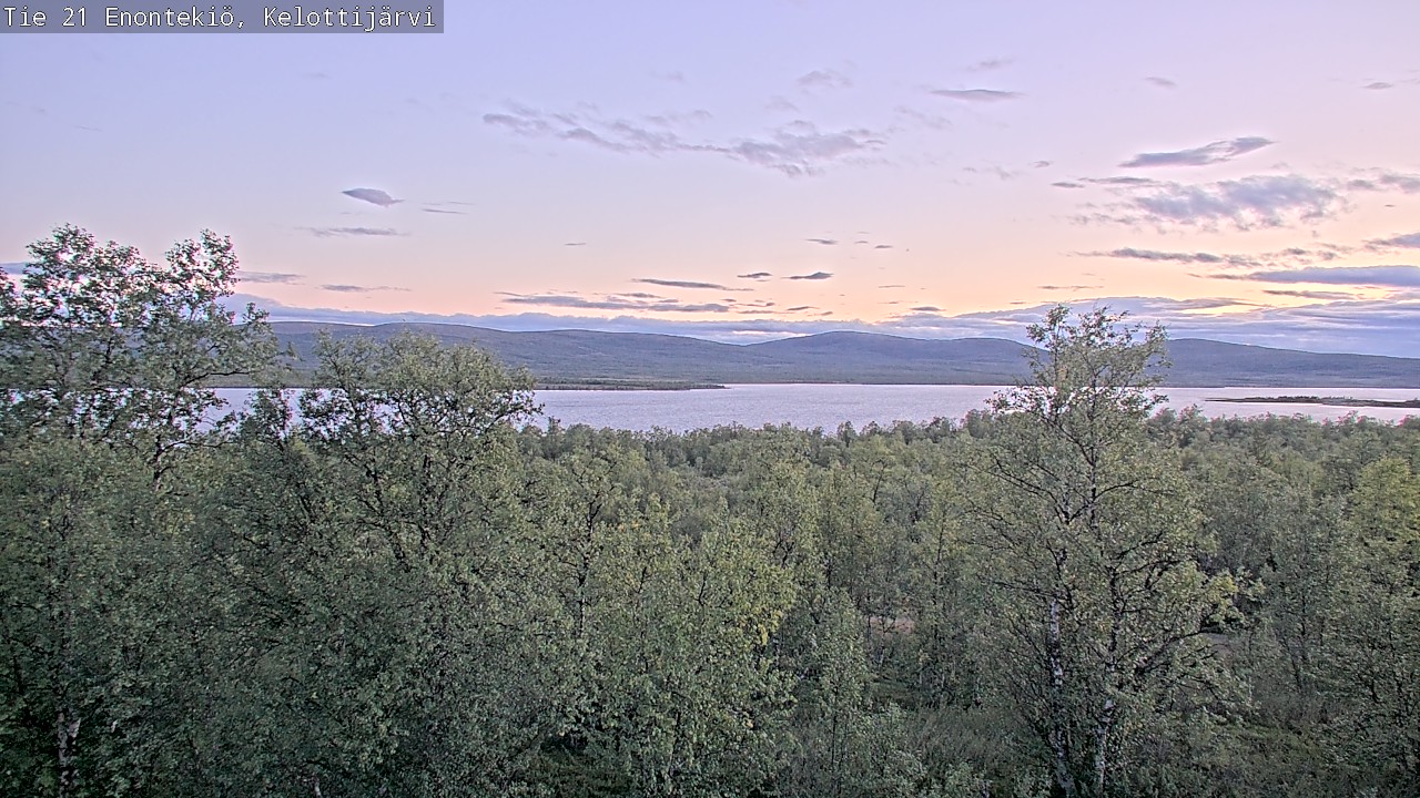 Weather Camera Image Road 21 Enontekiö, Kelottijärvi, Enontekiö, Lappi