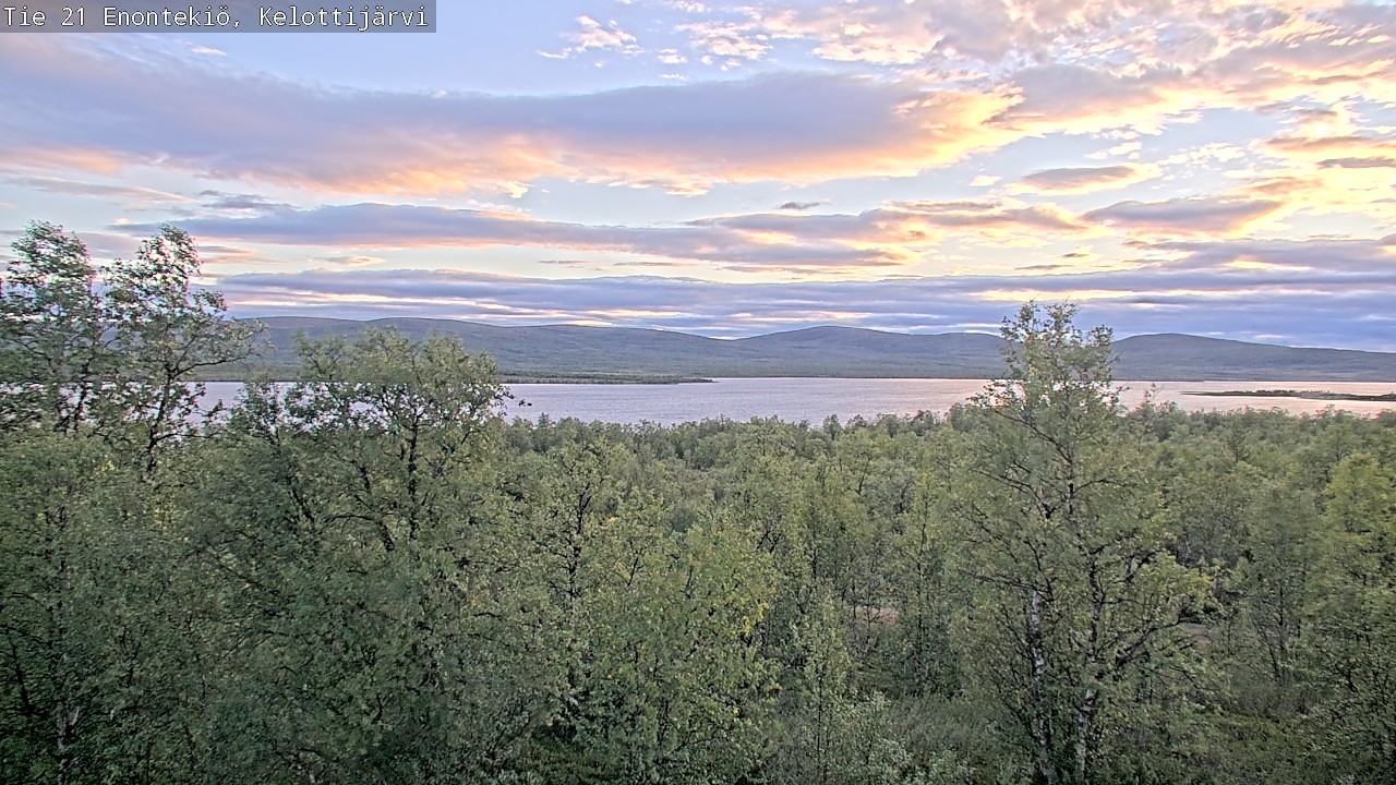 Weather Camera Image Road 21 Enontekiö, Kelottijärvi, Enontekiö, Lappi