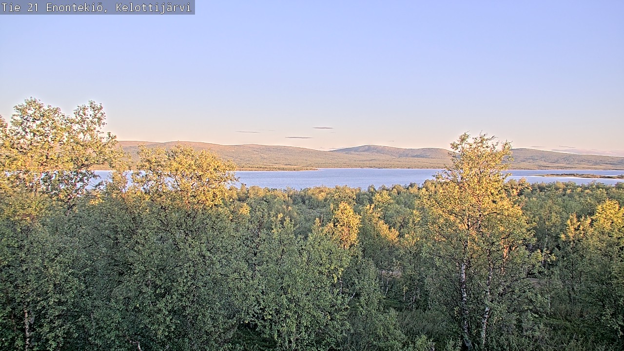 Weather Camera Image Road 21 Enontekiö, Kelottijärvi, Enontekiö, Lappi