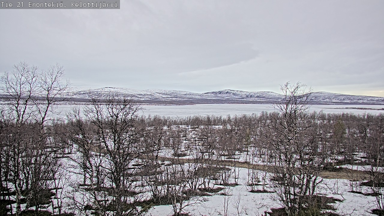 Weather Camera Image Väg 21 Enontekiö, Kelottijärvi, Enontekiö, Lappi