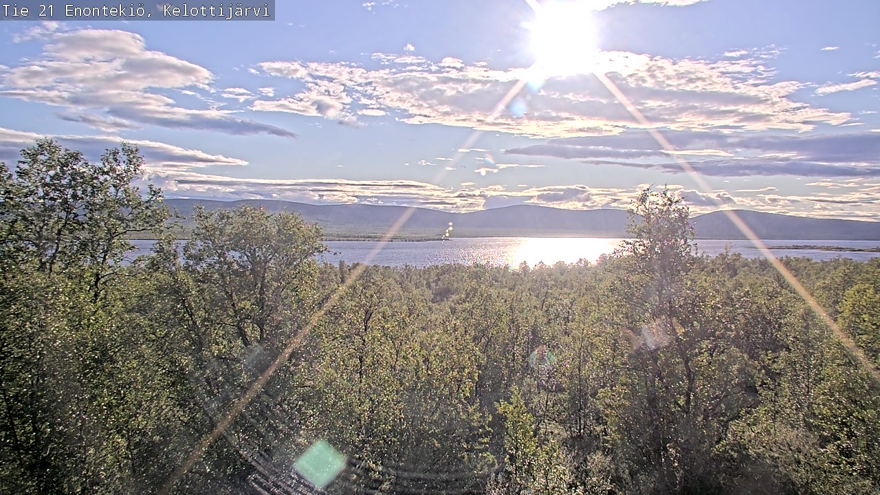 Weather Camera Image Road 21 Enontekiö, Kelottijärvi, Enontekiö, Lappi