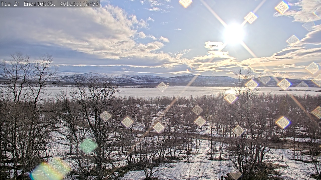 Weather Camera Image Väg 21 Enontekiö, Kelottijärvi, Enontekiö, Lappi