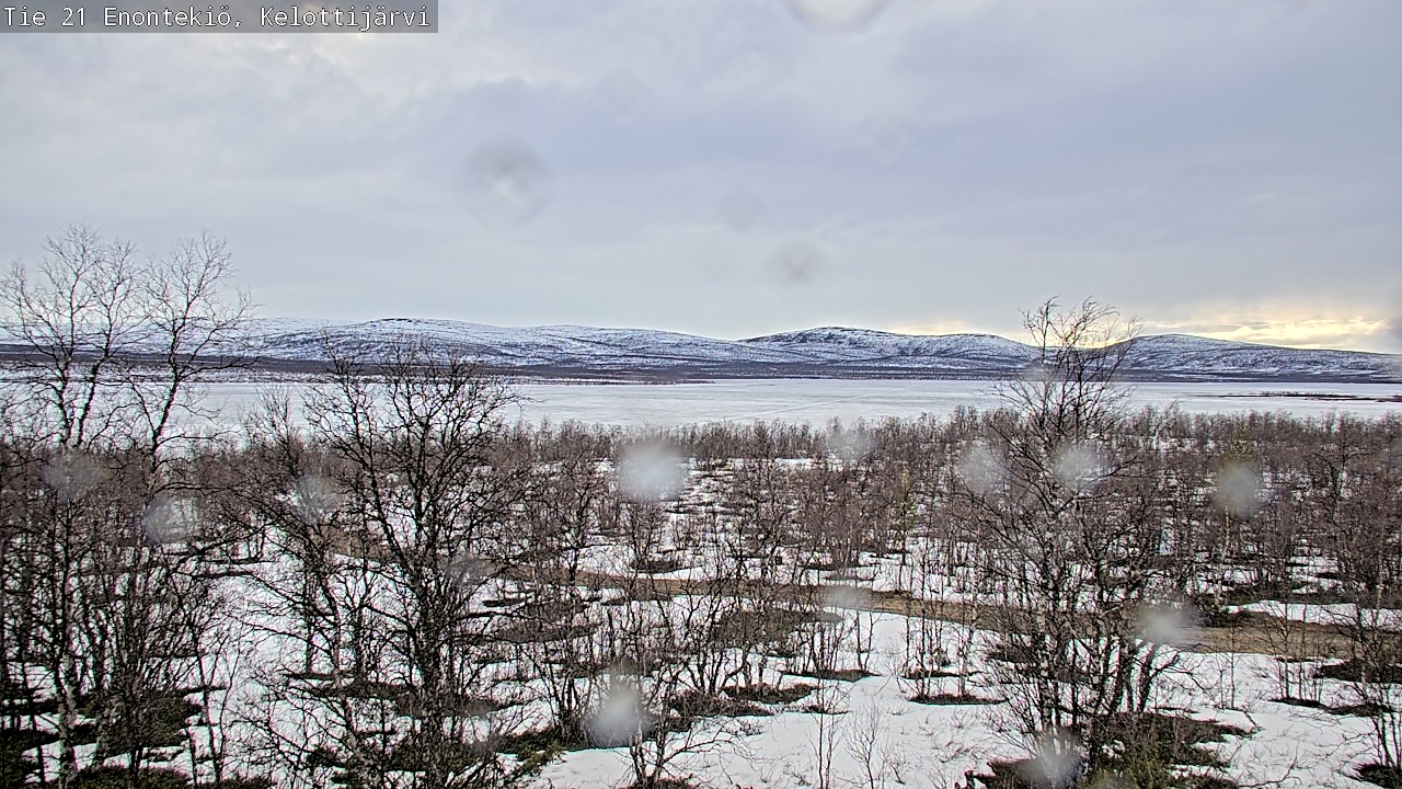 Weather Camera Image Väg 21 Enontekiö, Kelottijärvi, Enontekiö, Lappi