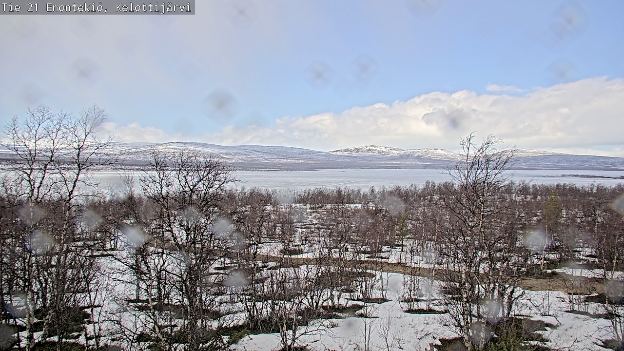 Weather Camera Image Road 21 Enontekiö, Kelottijärvi, Enontekiö, Lappi