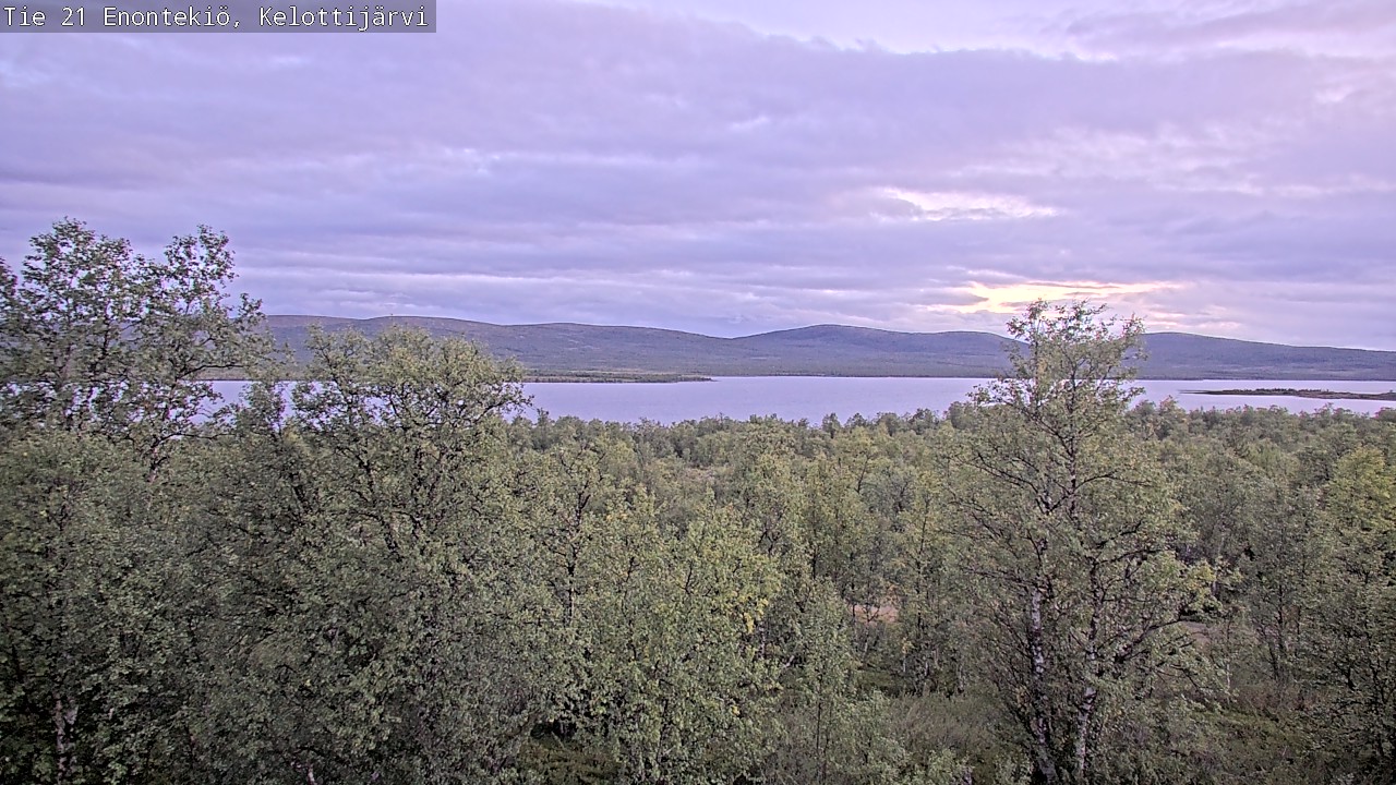 Weather Camera Image Road 21 Enontekiö, Kelottijärvi, Enontekiö, Lappi